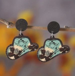 Cowboy Hat Design Earrings